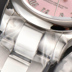 DateJust 31MM Ladies 904L WF Smooth Pink Dial Roma Marker Oyster Bracelet A2671 - Image 8