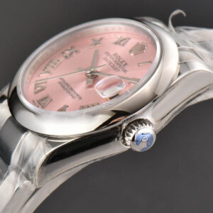 DateJust 31MM Ladies 904L WF Smooth Pink Dial Roma Marker Oyster Bracelet A2671 - Image 9