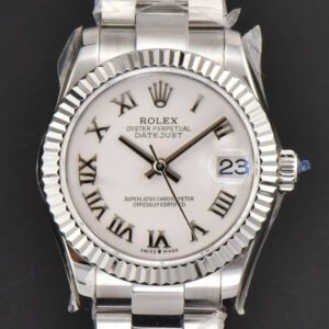 DateJust 31MM Ladies 904L WF White Dial Roma Marker Oyster Bracelet A2671