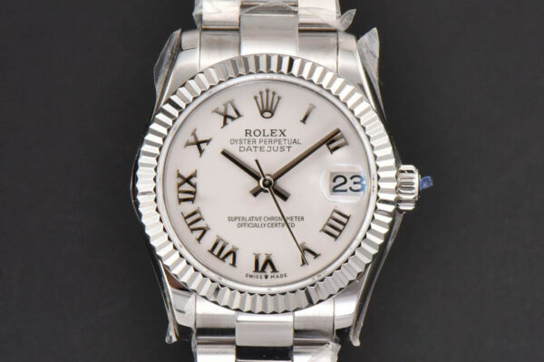DateJust 31MM Ladies 904L WF White Dial Roma Marker Oyster Bracelet A2671