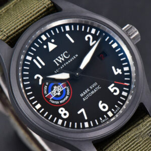 Mark XVIII Top Gun IW324712 ZF 41MM Black Ceramic Green Nylon Strap A32111 - Image 10