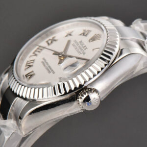 DateJust 31MM Ladies 904L WF White Dial Roma Marker Oyster Bracelet A2671 - Image 9