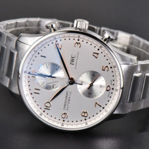 Portuguese Chrono IW3716 41mm RSF White Dial YG Hand SS Bracelet A7750 - Image 26