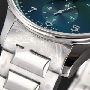 Portuguese Chrono IW3716 41mm RSF Green Dial SS Bracelet A7750 - Image 23