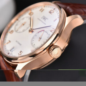 Portuguese Real PR IW500113 ZF 42MM RG White Dial RG Marker Brown Leather Strap A51011 - Image 14