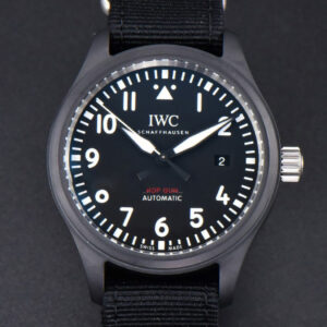 Pilot Top Gun IW326901 ZF 41MM Black Ceramic Black Nylon Strap A32111