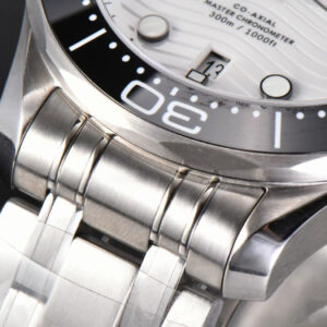 Seamaster Diver 300M 42mm ZF Black Ceramic White Dial SS Bracelet A8800 - Image 21
