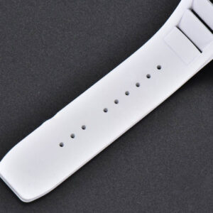 RM055 Real NTPT 42.7mm BBRF White Skeleton Dial Red Crown White Rubber Strap RMUL2 - Image 11