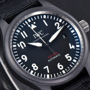 Pilot Top Gun IW326901 ZF 41MM Black Ceramic Black Nylon Strap A32111 - Image 12