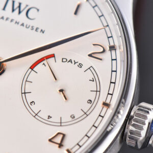 Portuguese Real PR IW500114 ZF 42MM White Dial RG Marker Brown Leather Strap A51011 - Image 10