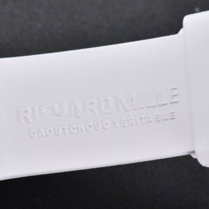 RM055 Real NTPT 42.7mm BBRF White Skeleton Dial Red Crown White Rubber Strap RMUL2 - Image 12