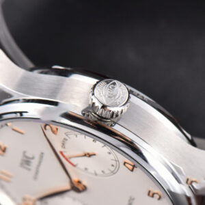 Portuguese Real PR IW500114 ZF 42MM White Dial RG Marker Brown Leather Strap A51011 - Image 13