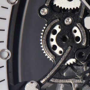 RM055 Real NTPT 42.7mm BBRF White Skeleton Dial White Rubber Strap RMUL2 - Image 10