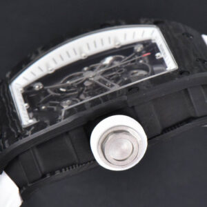 RM055 Real NTPT 42.7mm BBRF White Skeleton Dial White Rubber Strap RMUL2 - Image 13