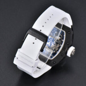 RM055 Real NTPT 42.7mm BBRF White Skeleton Dial White Rubber Strap RMUL2 - Image 18