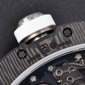 RM055 Real NTPT 42.7mm BBRF White Skeleton Dial White Rubber Strap RMUL2 - Image 20