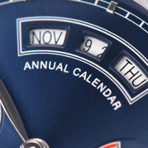 Portuguese Real PR Annual Calendar IW503502 ZF 44MM Blue Dial Black Leather Strap A5280 - Image 2