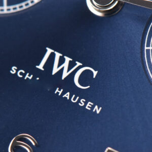 Portuguese Real PR Annual Calendar IW503502 ZF 44MM Blue Dial Black Leather Strap A5280 - Image 4
