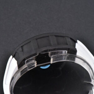 RM055 Real NTPT 42.7mm BBRF Blue Skeleton Dial White Rubber Strap RMUL2 - Image 16