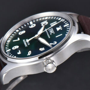 Pilot Mark XX IW328205 ZF 40MM Green Dial Brown Leather Strap A32111 - Image 11