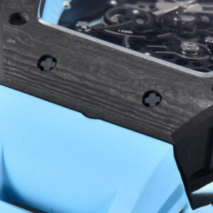 RM055 Real NTPT 42.7mm BBRF Blue Skeleton Dial Blue Rubber Strap RMUL2 - Image 4