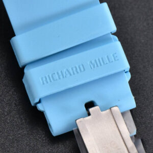 RM055 Real NTPT 42.7mm BBRF Blue Skeleton Dial Blue Rubber Strap RMUL2 - Image 12