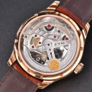 Portuguese Real PR Annual Calendar IW503504 ZF 44MM RG White Dial Brown Leather Strap A5280 - Image 14
