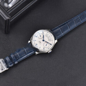 Portuguese Real PR Annual Calendar IW503502 ZF 44MM White Dial Blue Leather Strap A5280 - Image 10