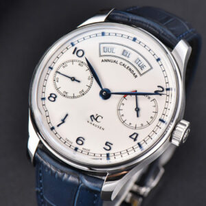 Portuguese Real PR Annual Calendar IW503502 ZF 44MM White Dial Blue Leather Strap A5280 - Image 12