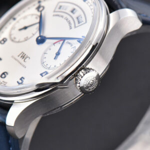 Portuguese Real PR Annual Calendar IW503502 ZF 44MM White Dial Blue Leather Strap A5280 - Image 19