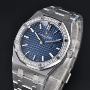Royal Oak Ladies 67651ST 33mm ZF SS Diamond Blue Dial SS Bracelet Quartz - Image 5