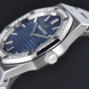 Royal Oak Ladies 67651ST 33mm ZF SS Diamond Blue Dial SS Bracelet Quartz - Image 3