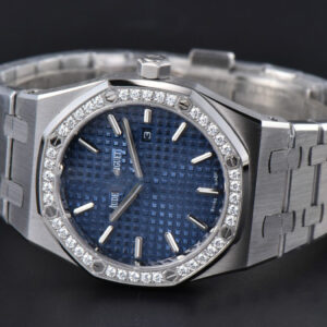 Royal Oak Ladies 67651ST 33mm ZF SS Diamond Blue Dial SS Bracelet Quartz - Image 6