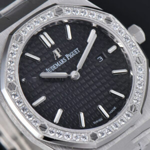Royal Oak Ladies 67651ST 33mm ZF SS Diamond Black Dial SS Bracelet Quartz - Image 6