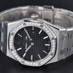 Royal Oak Ladies 67651ST 33mm ZF SS Diamond Black Dial SS Bracelet Quartz - Image 5