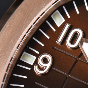 Aquanaut 5167 40mm RG 3KF Brown Dial Brown Rubber Strap A330 V3 - Image 3
