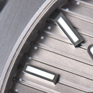 Nautilus 5711 40MM 3KF Gray Dial Black Leather Strap A324 V3 - Image 3