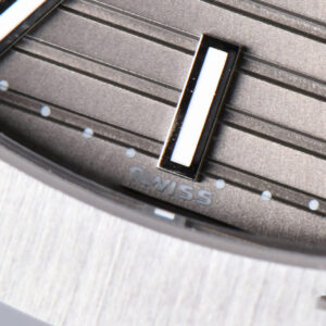 Nautilus 5711 40MM 3KF Gray Dial Black Leather Strap A324 V3 - Image 4