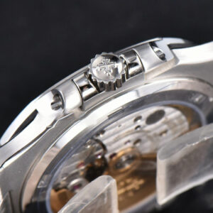 Nautilus 5711 40MM 3KF Gray Dial Black Leather Strap A324 V3 - Image 8