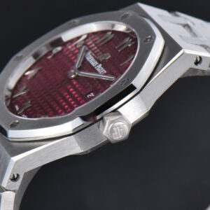 Royal Oak Ladies 67650ST 33mm ZF SS Red Arabic Dial SS Bracelet Quartz - Image 5