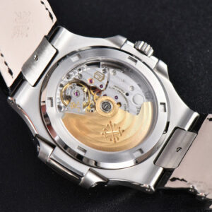 Nautilus 5711 40MM 3KF Gray Dial Black Leather Strap A324 V3 - Image 13