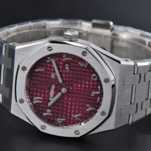 Royal Oak Ladies 67650ST 33mm ZF SS Red Arabic Dial SS Bracelet Quartz - Image 4