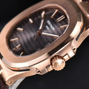 Nautilus 5711R 40MM 3KF Brown Dial Brown Leather Strap A324 V3 - Image 5