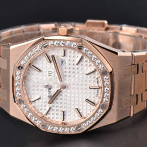 Royal Oak Ladies 67651OR 33mm ZF RG Diamond White Dial RG Bracelet Quartz - Image 6