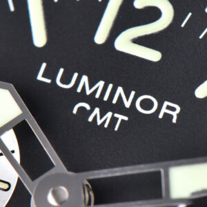 PAM088 GMT 44mm VSF Black Dial Brown Leather Strap P9001 - Image 3