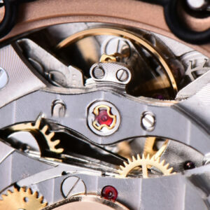 Royal Oak Offshore 26470OR RG JF 44MM YG Dial Black Subdial Black Leather Strap A3126 - Image 5