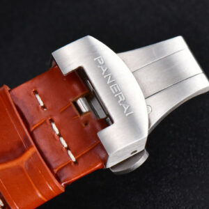 PAM088 GMT 44mm VSF Black Dial Brown Leather Strap P9001 - Image 13