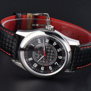 Calatrava 6007G 40mm ZF Black Dial Red Hand Nylon Strap 9015 - Image 10