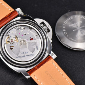 PAM088 GMT 44mm VSF Black Dial Brown Leather Strap P9001 - Image 21