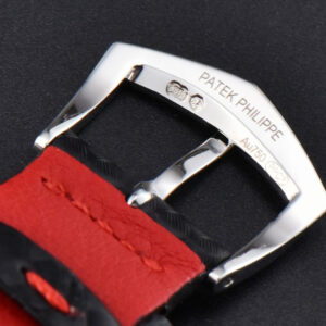 Calatrava 6007G 40mm ZF Black Dial Red Hand Nylon Strap 9015 - Image 15